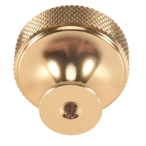 10 Pack 1.2 Inch Brushed Gold Cabinet Knobs Knurled Kitchen Cabinet Knobs Gold Drawer Knobs Round Dresser Knobs 2