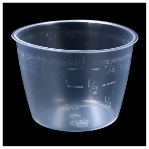 Plastic 120Ml Electric Cooker Rice Measuring Cup 10Pcs Clear White 2