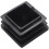 500Pcs Plastic Square Tube Inserts End Blanking Caps 20mm x 20mm Black 5