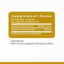 Premier Research Labs Premier HCL Betaine HCL 90 Vegetarian Caps