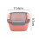 Plastic Lunchbox Lunchbox met Vorksausdoos, Magnetron Picknickdoos Salade Fruit Conservering-A 6