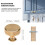 10 Pack 1.2 Inch Brushed Gold Cabinet Knobs Knurled Kitchen Cabinet Knobs Gold Drawer Knobs Round Dresser Knobs 5