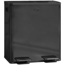 40L Dual-Compartment Stainless Steel Bin