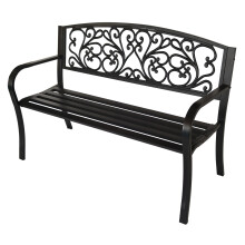 BIRCHTREE Steel Garden Bench 3 Seater C080