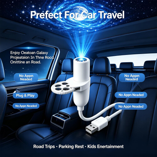 Hd Smart Dynamic 5d Holographic Night Light Projector Galaxy Projector 5 in 1