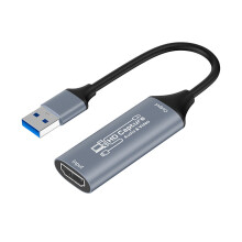 4K HDMI Capture Card USB 3.0 Video Capture Device for Live Streaming & Recording Grey