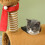 98cm Deer Cat Tree with Scratching Posts & Tunnel 8