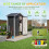 Birchtree BIRCHTREE 10x14FT Metal Garden Shed, Anthracite 4