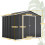 Birchtree BIRCHTREE 10x14FT Metal Garden Shed, Anthracite 9