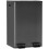 56L Dual Compartment Stainless Steel Bin, with Deodoriser Holders - Black 1