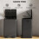 56L Dual Compartment Stainless Steel Bin, with Deodoriser Holders - Black 8