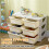 Kids Storage Unit, with Six Drawers - Cream 6