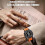 Pulseira de Couro de 22mm com Liberação Rápida Compatível com Garmin Fenix 8/7/6/5 Series Brown 4