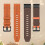 Pulseira de Couro de 22mm com Liberação Rápida Compatível com Garmin Fenix 8/7/6/5 Series Brown 3