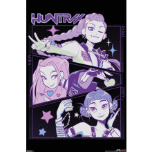 Netflix KPop Demon Hunters (2025) - Huntrix Illustration Wall Poster, 34L" x 22.4W", Unframed Version