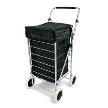 Oypla 4 Wheel Folding Shopping Trolley Bag Cart Market Laundry