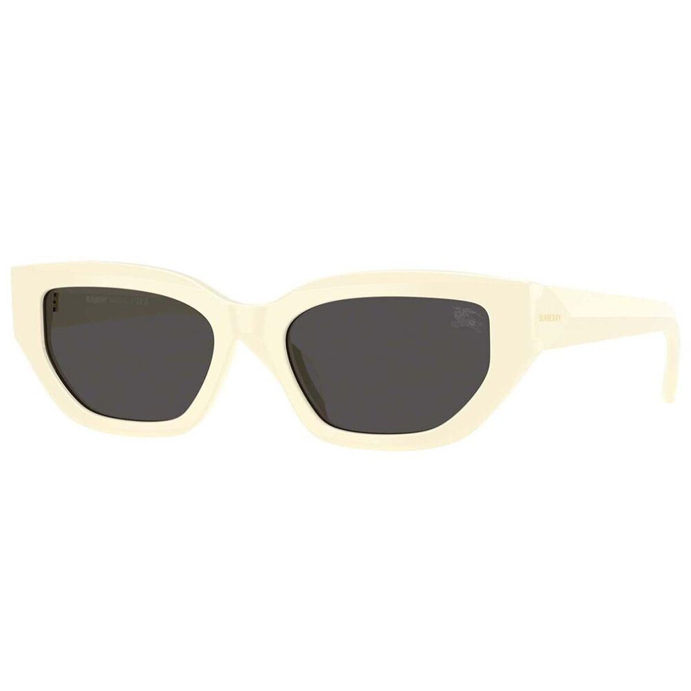 Burberry Women's Grey Woman Be4463d 415887 Sunglasses Acetate White Cat Eye Normal - Image 3