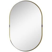 Gold Wall Mirror 60x90cm Aluminium Frame