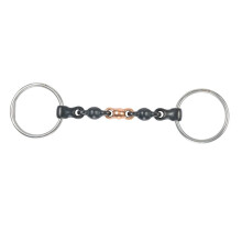 (6in, Black) Shires Sweet Iron Waterford Horse Loose Ring Snaffle Bit