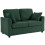 2-Seater Corduroy Sofa - Dark Green 1