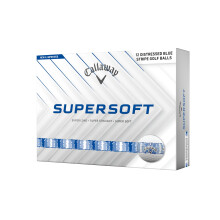 Callaway Golf Supersoft Distressed Stripe Decorated Golf Ball, Blue