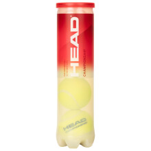 HEAD Championship Tennis Balls, 4 Ball, Yellow