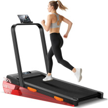 Folable Walking Pad with 15% Incline,3.0HP Under Desk Treadmill for Home