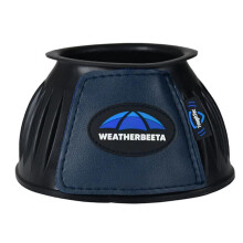 (9.5cm x 46.5cm, Black/Navy) Weatherbeeta Tough Tec Prime Rubber Horse Bell Boots (Pack of 2)