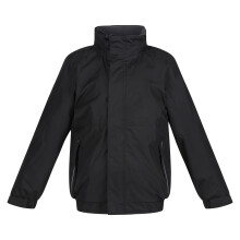 (36, Black/Ash) Regatta Kids Unisex Thermoguard Fleece Lined Dover Jacket (Windproof & Waterproof)