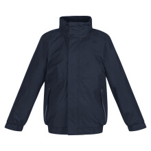 (34, Navy/Navy) Regatta Kids Unisex Thermoguard Fleece Lined Dover Jacket (Windproof & Waterproof)