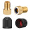 HZJD Presta Valve Adaptor, Tyre Valve Caps(2PCS) 1