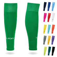 LION SPORTSWEAR Football Sock Sleeves To Accompany Grip Socks - Fits Over Calf/Shin Pads - Variety Of Colours To Match Your Team Kit (Green)