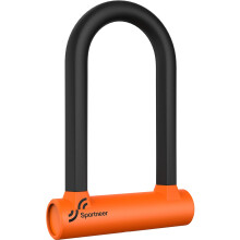 Sportneer Bike Lock: 17mm Heavy Duty Bike D Lock Sturdy Mounting Bracket&Key Anti Theft Bicycle Locks for Road Bike, Electric Bike, Mountain Bike, Fol