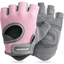 VINSGUIR Weight Lifting Gloves | Breathable Gym Gloves with Anti Slip Padded Palm Protection for Strength Training, CrossFit, Pull-ups, Cycling & Fitn