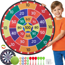 Cheerful Children Toys Jumbo Kids Dart Board Set (Traditional, 73cm)