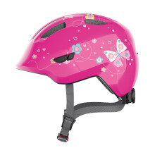 ABUS Smiley 3.0 Kids Helmet, Pink Butterfly, M