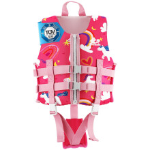 Kids Swim Vest Toddler Float Jacket Swimming Aid, Kids Swimming Training Flotation Buoyancy Swimsuit with Adjustable Safety Straps, Children Swim Vest