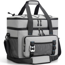 Youngoa Cool Bag, 40L Large Insulated Foldable Cool Box, Waterproof Portable Double Thermal Cooler Picnic Bags