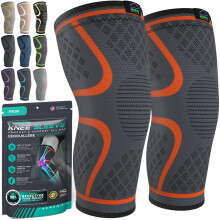 MODVEL Knee Braces Compression Sleeve Women & Men - 2 Pack, Running Knee Support, ACL & Arthritis Pain Relief, Joint Pain, Meniscus Tear, & Every day