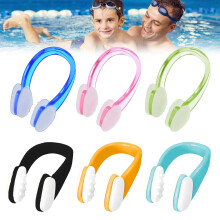 KUTKE 6 Pcs Nose Clips Swimming,Soft Silicone Waterproof Swimming Nose Clip