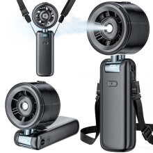 Wrischan Misting Fan Portable, Handheld Turbo Fan with Cool Mist Spray