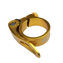 PLATT Bike Seat Post Clamp Aluminium Alloy Seatpost Collar 31.8Gold