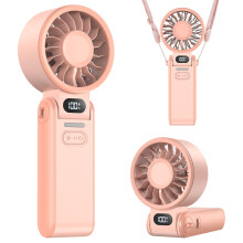 LIPETY Portable Turbo HandHeld Fan - Mini Hand Held Fan 4000mah Battery Operated USB Rechargeable Personal Foldable Powerful Fans for Travel Camping O