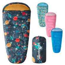 Silentnight Kids Sleeping Bag - Girls Boys 3 Season Mummy Sleeping Bag Ideal for Spring and Summer with Soft Touch Warm Cosy Fabric and Fibres - Machi
