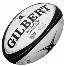 Gilbert G-TR4000 Trainer Rugby Ball (Black, Size 5)