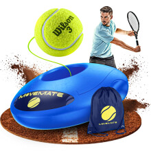 MOVEMATE Tennis-Trainer Set with Wilson Tennis Ball | Innovative ball game for outdoors, in the garden, in the park for children & adults | Incl. tr