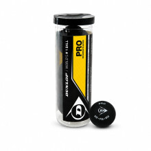 DUNLOP PRO Squash Balls - Tube of 3
