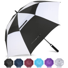 ZOMAKE Golf Umbrella Windproof and Rainproof Large (62 in-Black/White)
