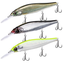 TRUSCEND Suspending Jerkbait Fishing Lures, Precision-Engineered Minnow with Sound, Flash & Irresistible Action, Cast Farther, Glow Brighter and Rattl