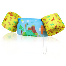 MoKo Swim Arm Band for Kids, Swimming Vest, 20-50 lbs, Yellow Crab